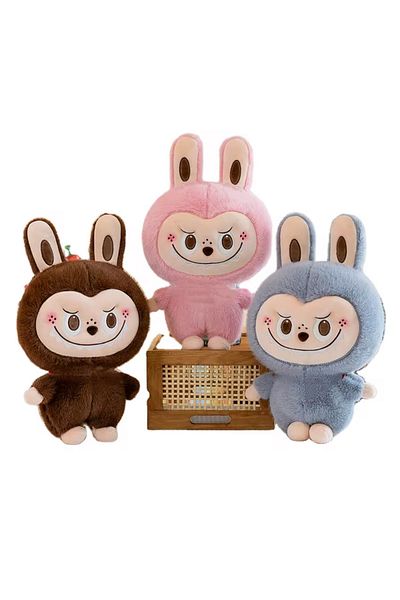 Kawaii Cute monster labubu plush toy large size 25cm