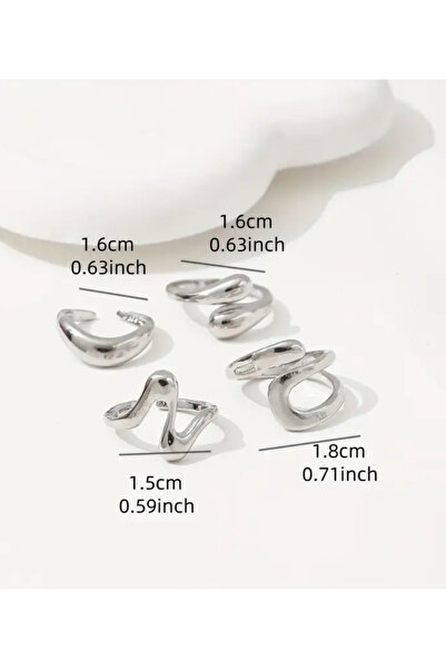 sulyra Multiple Vintage Bohemian Silver Ring Set