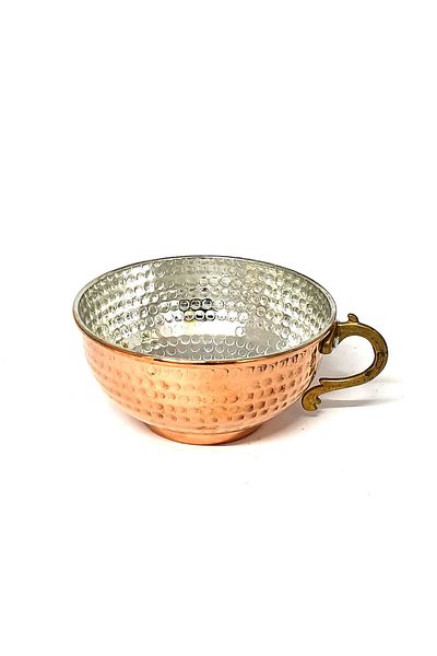 OEM Handmade copper bowl with handle 500 ml CTR26