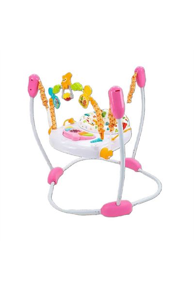 WePro Store Pink Baby Jumper 360° Seat, Lights, Sounds & Toys – Height Adjustable, for 6M+ Babies