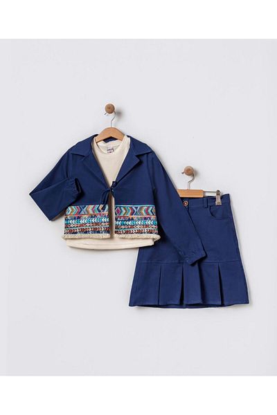 Emilakids Girl's 3-Piece Skirt Suit