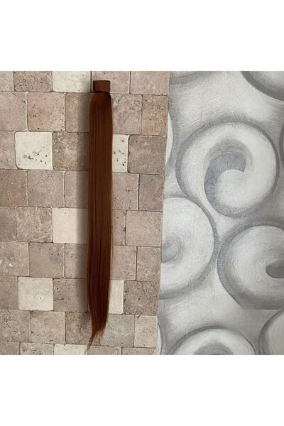 papatya peruk شعر مستعار على شكل ذيل حصان مرن طويل من النحاس يناسب الحرارة