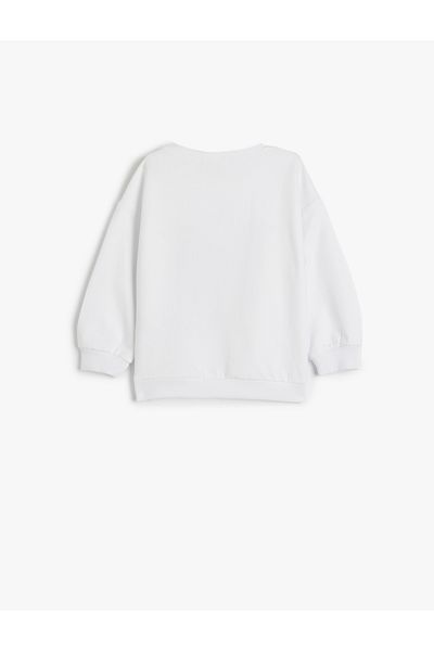 Koton Ecru Baby Girl Sweat - 5Wmg10152Ak Model