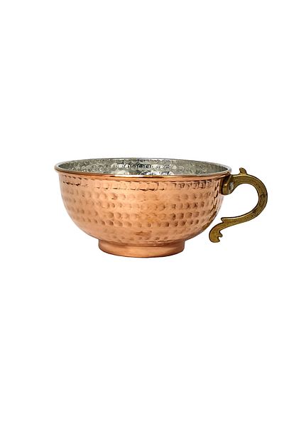 OEM Handmade copper bowl with handle 500 ml CTR26