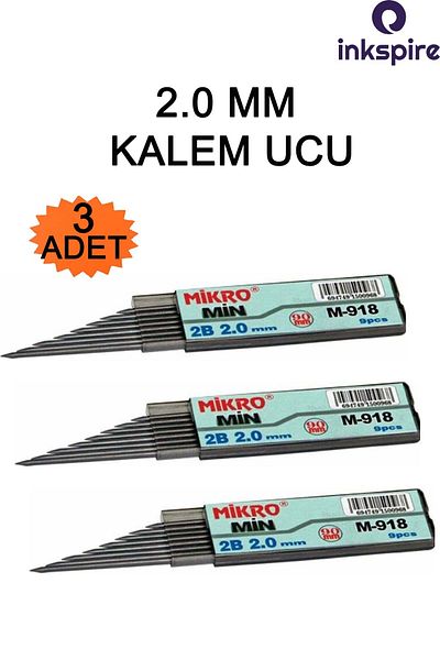 inkspire 2.0 Tip Pen Tip 2B 90 mm 9 Pieces 3 Pack Versatile Pen Tip Thick Inside 2 mm Pen Tip 0.2