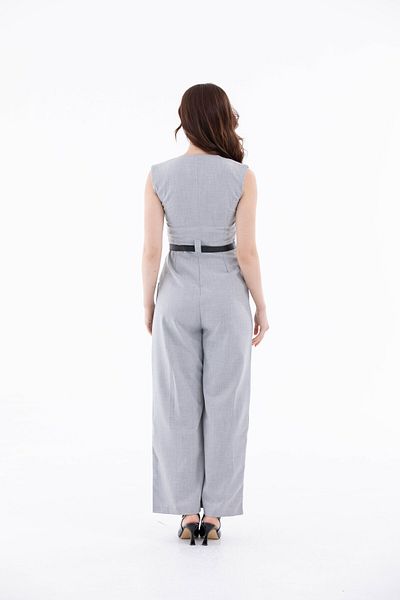 FEMİNEER.com Gray Bezayak Jumpsuit