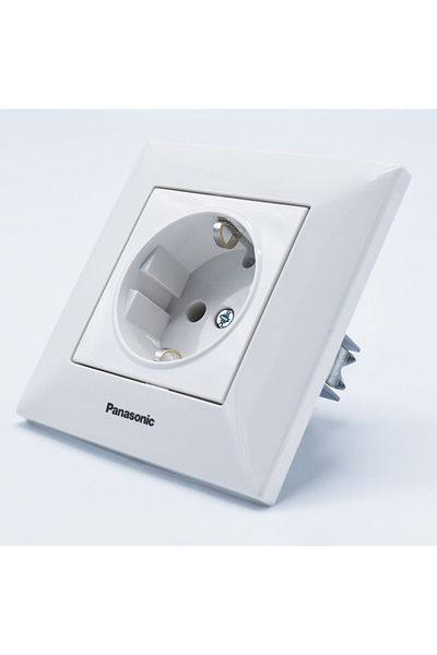 PANASONIC Arkedia Panasonic, ST, alb, priză simplă cu Panasonic, ST, alb