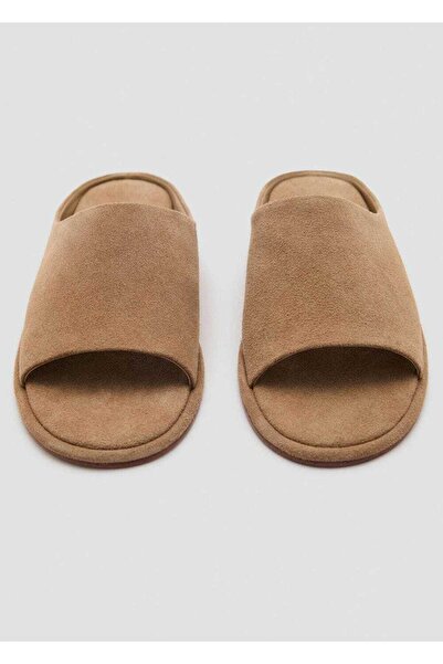 MANGO Woman Deri sandalet