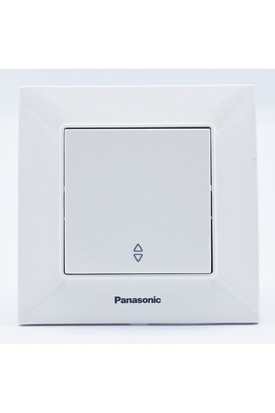 PANASONIC Two way switch, 10A, IP20, White, Panasonic Arkedia Slim
