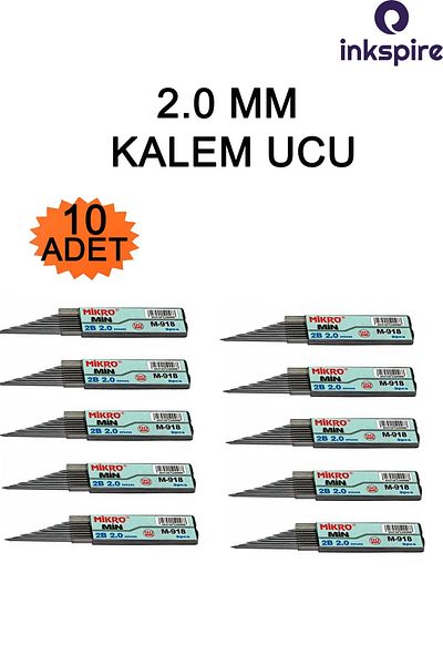 inkspire 2.0 Tip Pen Tip 2B 90 mm 9 Pieces 10 Pack Versatile Pen Tip Thick Inside Pen Tip 2 mm Pen Tip 0.2