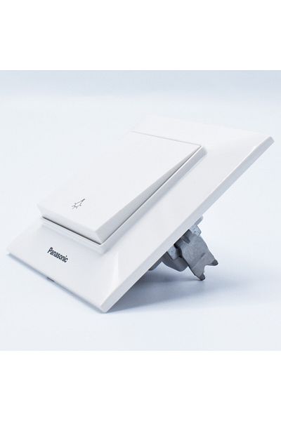 PANASONIC Push button, 10A, IP20, White, Panasonic Arkedia Slim