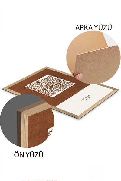 Artavessa Masa dintr-o bucata din lemn Pantene Color Series MDF 33x48 cm - Model 5
