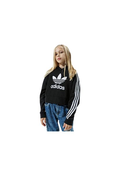 adidas Felpa French Terry Cappuccio Cropped 3 Stripes