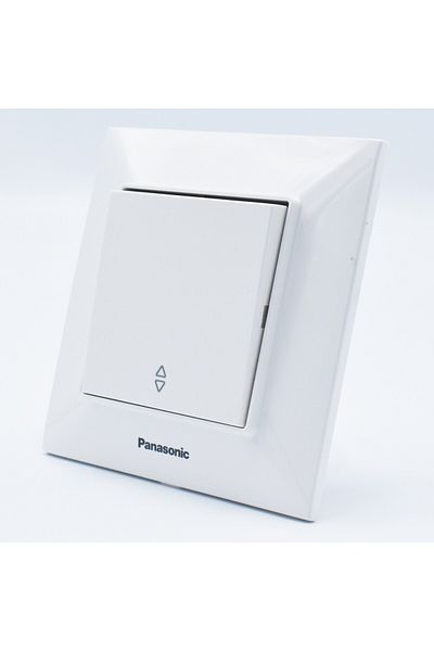 PANASONIC Two way switch, 10A, IP20, White, Panasonic Arkedia Slim