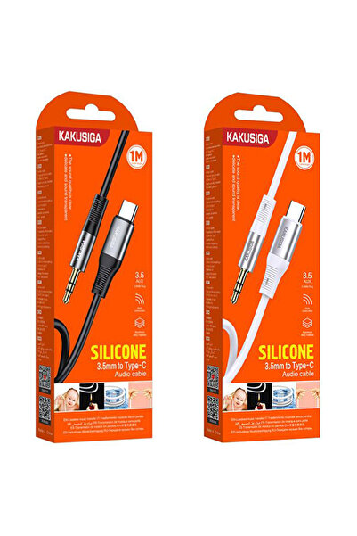 REDz Accessories Καλώδιο ήχου KSC-891, Type-C σε υποδοχή 3,5 mm, μήκος 1M, σιλικόνη, λευκό