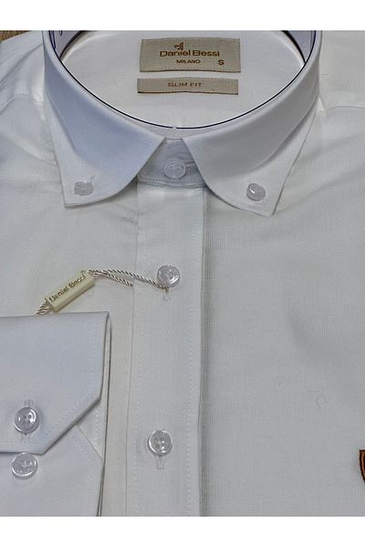 Daniel Bessi Slim Fit 100% Cotton Men's Shirt