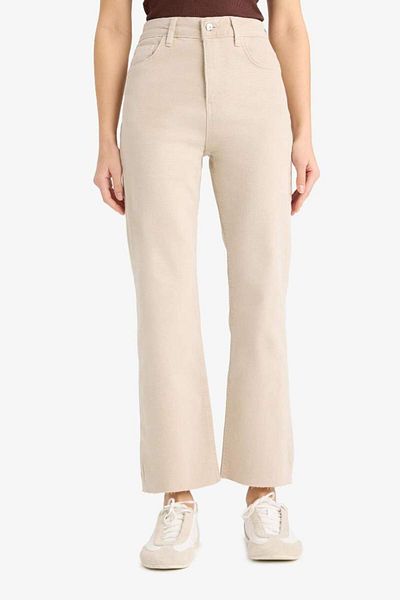DeFacto New Season Crop Flare Fit High Waist Ankle Length Jean Trousers