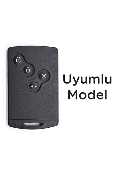 Mavi Keys Husă de protecție pentru chei din silicon cu 4 butoane compatibilă cu cardul Renault Megane 3, Fluence 3, Clio 4 – Culoare verde