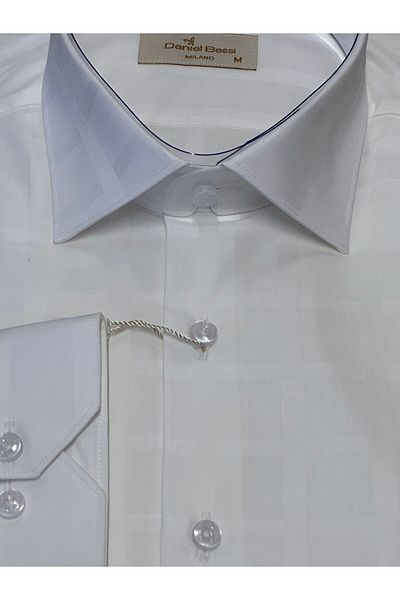 Daniel Bessi Regular Fit 100% Cotton Classic Premium Men's Shirt with Pockets