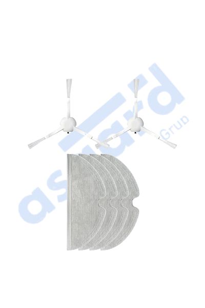 Asgard Grup Xiaomi 1C,2C,Mop 2 Compatible 2 Side Brush 4 Mop