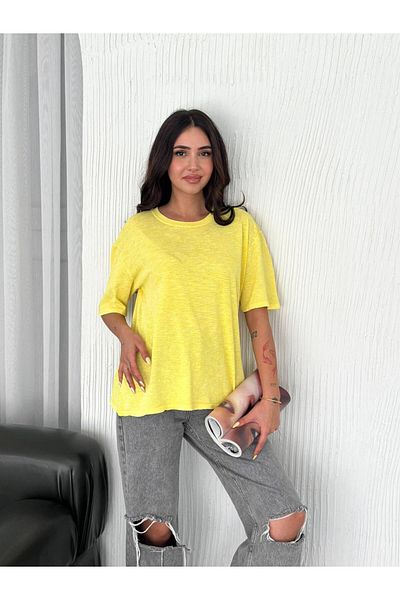 Noa Noa Πολύχρωμο πλενόμενο μπλουζάκι Oversize