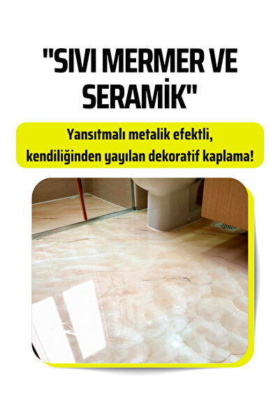 BARS PROEPO FLOOR 661 Sıvı Mermer & Seramik, Metalik Efektli Dekoratif Zemin ve Tezgah Kaplama