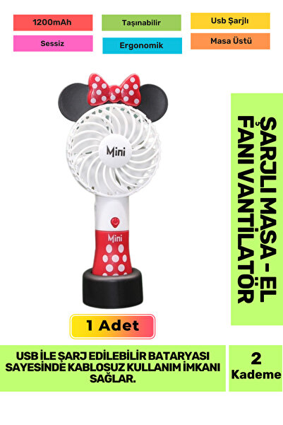 Fantazer Ultra Sessiz 2 Kademeli Hafif Kablosuz 1200mAh Pervane Taşınabilir U...