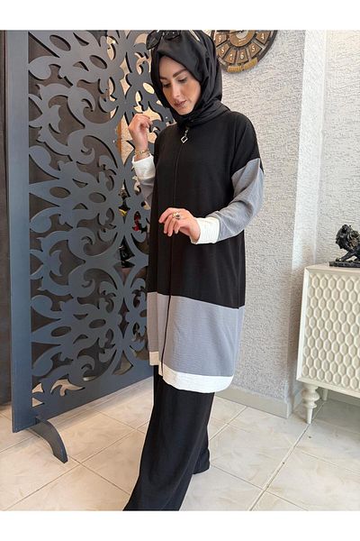 AYSUN AYDEMİR Zipped Summer T-Shirt Tracksuit Set