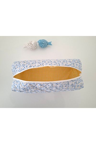 MB Blue Daisy XL Size- Travel Case for All Your Hair Styler