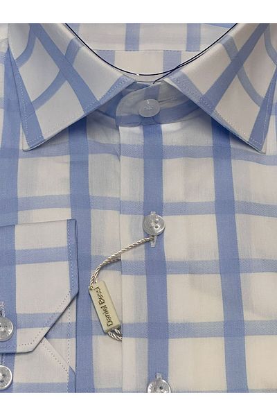 Daniel Bessi Regular Fit 100% Cotton Classic Premium Men's Shirt with Pockets