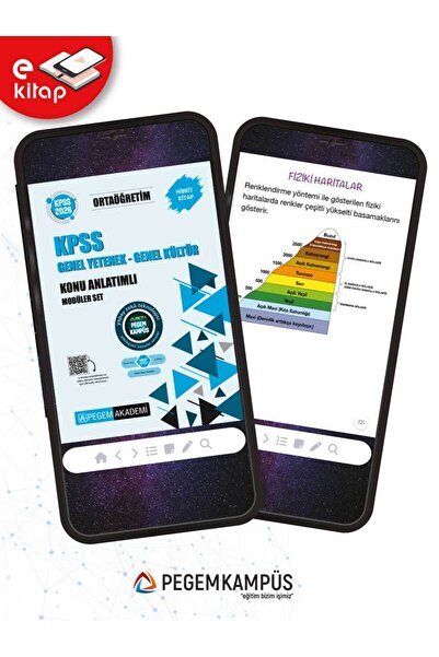 Pegem Akademi Yayıncılık 2026 KPSS Ortaöğretim Genel Yetenek Genel Kültür Konu Anlatımlı Modüler E-Kitap Seti