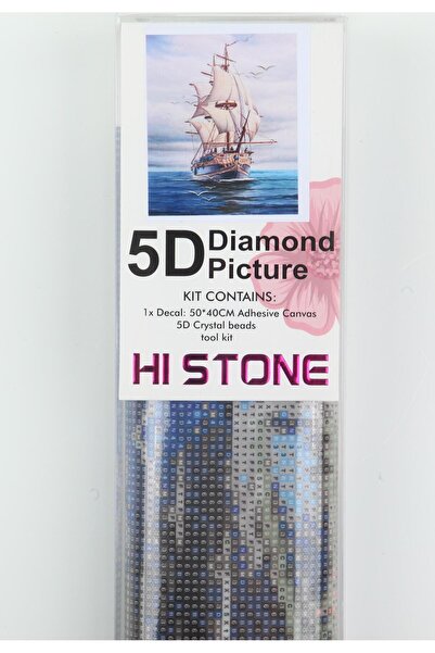 histone Набір для обробки бісеру 40 x 50 Дерев'яний корабель