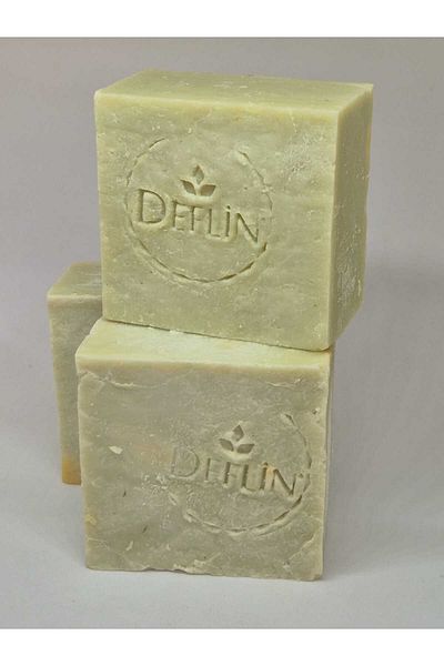 Eşya Dünyası Hatay Local Laurel Soap Made with Pure Olive Oil and Laurel Oil 450 Gr.-(3 Pieces)