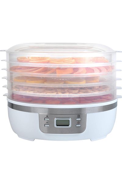 progress EK4426P 5 Tier Digital Food Dehydrator with Adjustable Temperature up to 70°C, Timer, LCD