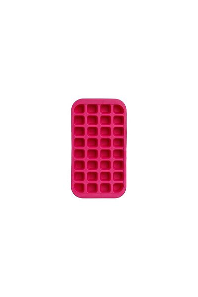 5 five simply smart Ice shape SG Sili pink, 32 cubes, silicone, 33.5x18.2 cm