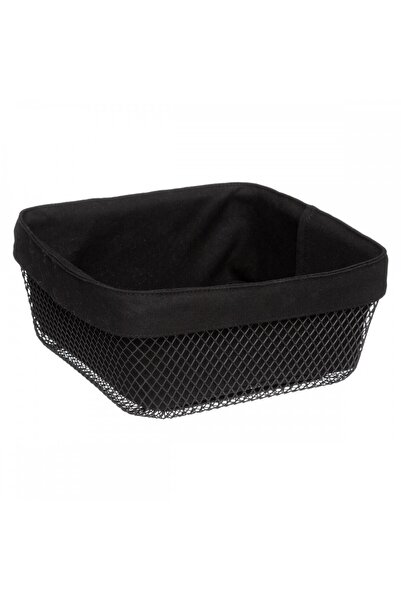 5five Simple Smart Καλάθι ψωμιού Mayaj, μαύρο ατσάλι, 25,5x25,5x11,5 εκ.