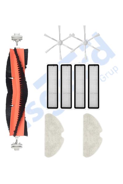 Asgard Grup Dreame D10S, D10S Pro, D9 Max Gen2 Compatible 1 Main Brush 2 Side Brushes 4 Filters 2 Mops