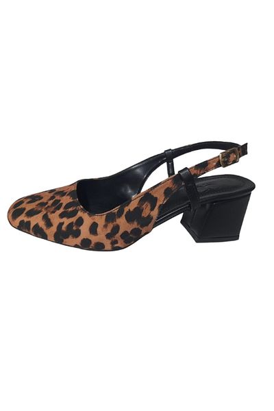 CEYLANLAR Balerini de damă Sandale negru-leopard Elegant Home Business Office Daily Block Tocuri Pantofi