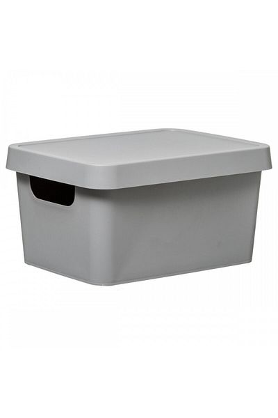 5 five simply smart Boty box with lid, plastic, 3.6 liters, 17.3 x D. 25 x H. 12.3