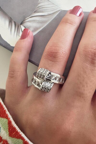 By Zeyna Aksesuar Women's Vip Series Baguette Zircon Stone Numberless Adjusta...