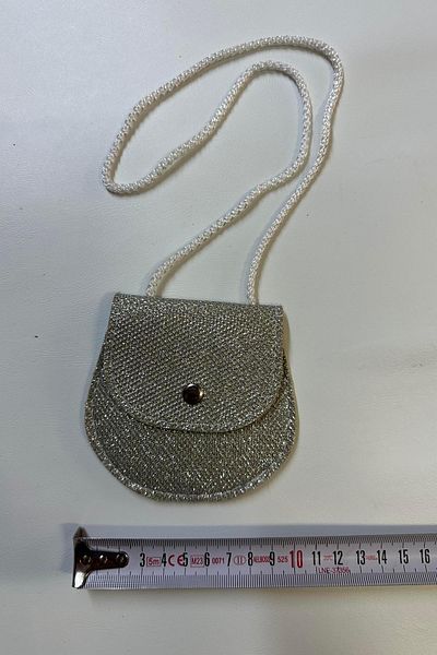 Hobigram Silver Glitter Children's Wallet Girl's Accessory Bag Baby Handbag Accessory