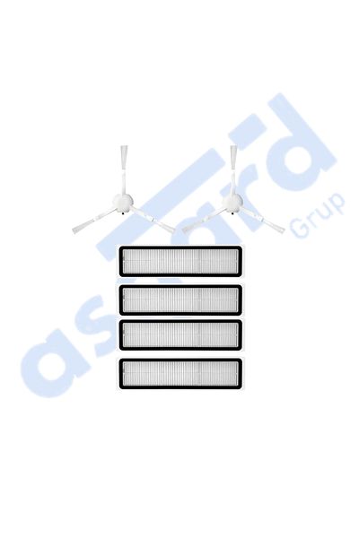Asgard Grup Dreame D9,D9 Max,L10 Pro,D9 Pro Compatible 2 Side Brushes 4 Filters