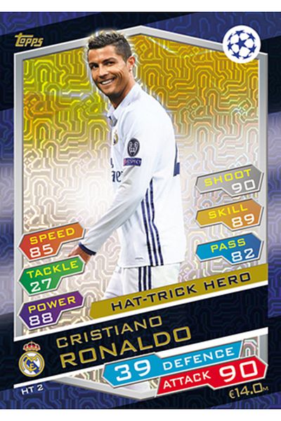 TOYFEST 36 حزمة (216 بطاقة) بطاقات لاعبي كرة القدم لبطولة دوري أبطال أوروبا 16/17 Match Attax