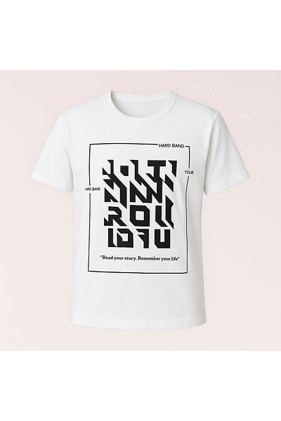 trender Hard Bano Printed White Men's T-Shirt Tr-11