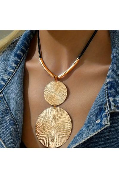Sevilgülgünfinecrafts Circular Long Choker Necklace