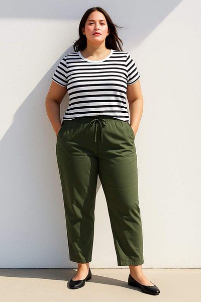 DeFacto New Season Straight Fit Double Pocket High Waist Straight Leg Modal Fabric Trousers