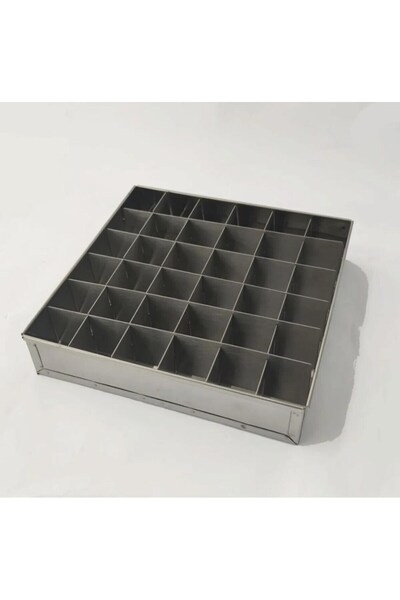 moldchef قالب كيك براوني مولد شيف قطر 25 × 25 سم 49 شريحة عمق 4 سم