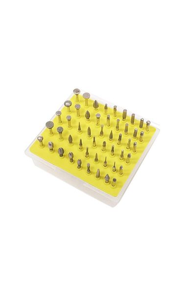 Globalport Retail Set of 50 diamond burrs for biaxial, 3 mm shank