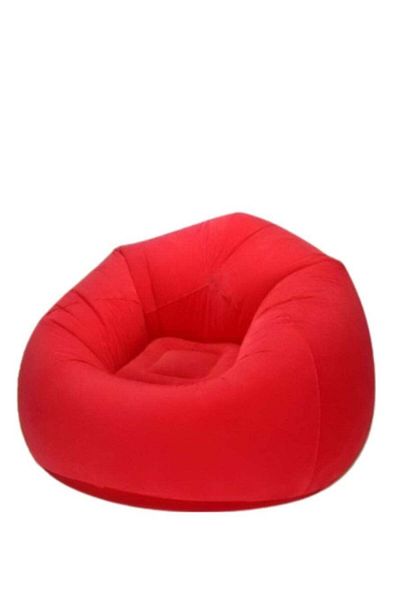 huitich Beanless Inflatable Lounge Chair with Manual Pump Red