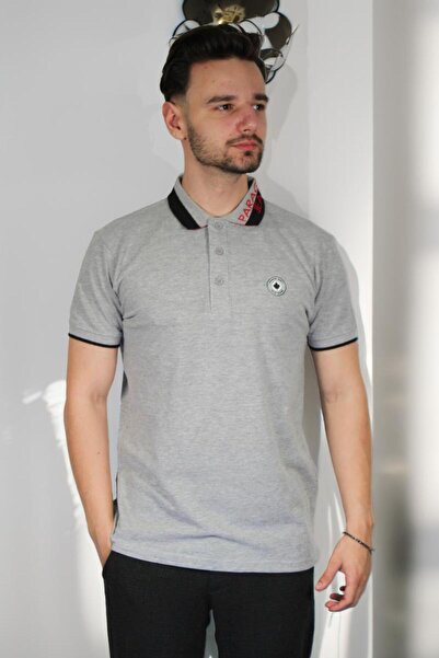 PARAGOOSE KARNABY Short Sleeve Polo Shirt Pragoose for Men GREY MELANGE